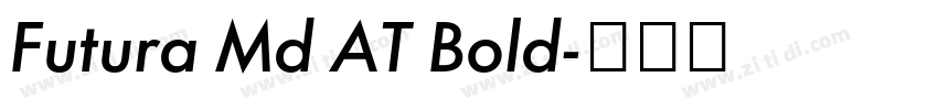 Futura Md AT Bold字体转换